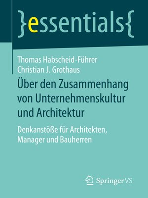 cover image of Über den Zusammenhang von Unternehmenskultur und Architektur